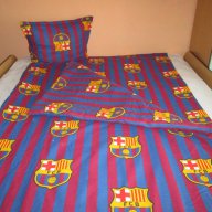 Спален комплект Ман.Ю,Барселона и Реал М-завивка/плик,чаршаф и калъфка, снимка 3 - Спално бельо - 14847877