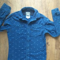 g-star tacoma shirt l/s - страхотна мъжка дънкена риза, снимка 3 - Ризи - 23692347