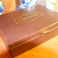 Lipton оригинална дървена масивна кутия за чай , снимка 3 - Колекции - 20952442