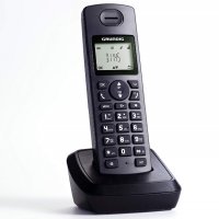 Безжичен DECT телефон GRUNDIG D1145, черен, нов!, снимка 1 - Стационарни телефони и факсове - 23466890