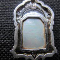 сребърен медальон със седеф, снимка 3 - Колиета, медальони, синджири - 17207527