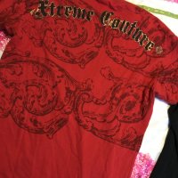 Мъжка блуза 2fer twofer thermal ръкави червена Xtreme Couture by Affliction Small, снимка 5 - Блузи - 25983107