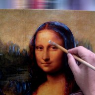 Релефна принт картина "Мона Лиза", снимка 2 - Картини - 8521859