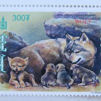 Вълк-блок марки, 2000 г., Монголия , снимка 9 - Филателия - 21575735