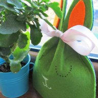 Великденски зайчета -торбички за лакомства, снимка 5 - Декорация за дома - 14129454
