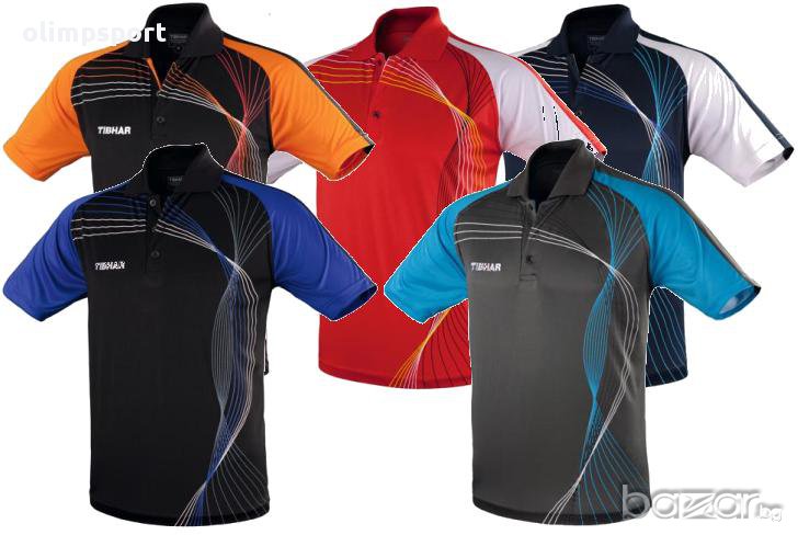 Тениска Tibhar Jazz с яка дишащ полиестер различни цветове XXS,XS,S,XL,2XL,3XL нова, снимка 1