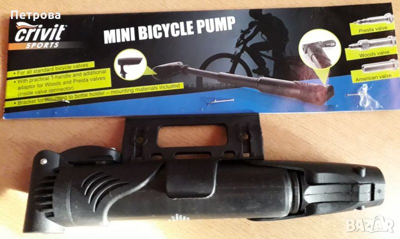 Мини помпа за велосипед, снимка 1