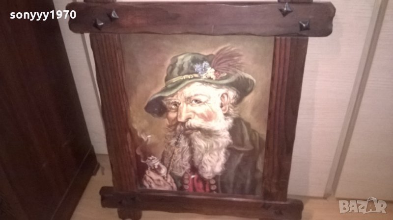 картина-внос швеицария-57х48см-старец с лула, снимка 1