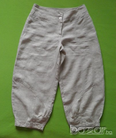Дамски ленени бермуди S, снимка 4 - Къси панталони и бермуди - 20900914
