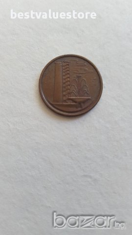 1 Цент Сингапур 1969г. / 1969 1 Cent Singapore KM# 1