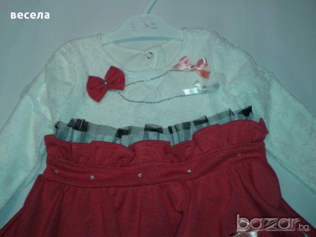 Роклички за момичета бяло и червено- 2год ,3год ,4 год., снимка 4 - Детски рокли и поли - 13201325
