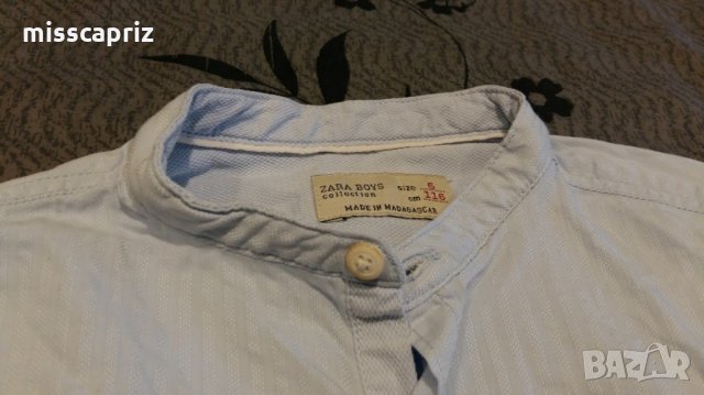 светло синя риза на Зара, снимка 2 - Детски ризи - 24819296