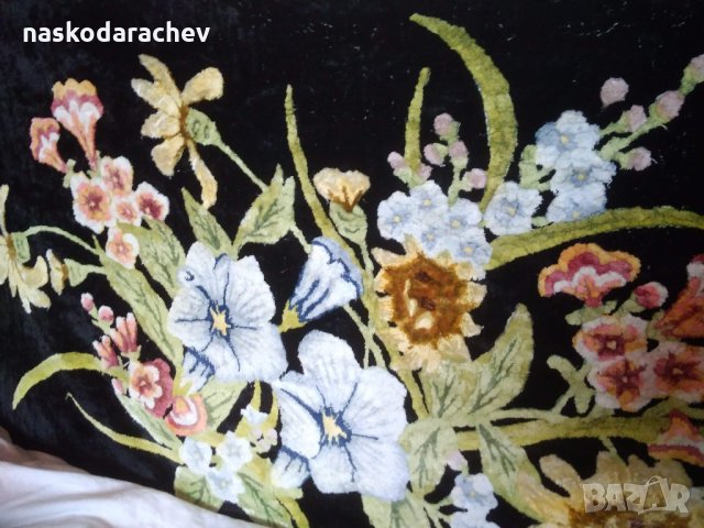 Кафьор за стена плюш декор цветя, снимка 9 - Антикварни и старинни предмети - 25553929
