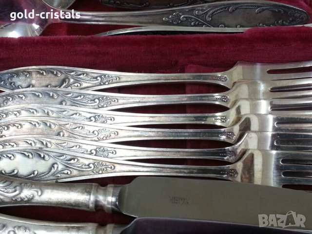 Старинни руски посребрени прибори за хранене, снимка 11 - Антикварни и старинни предмети - 22868985