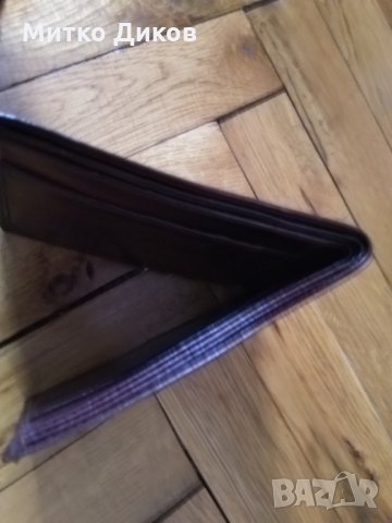 Портфейл кафяв  среден естествена кожа, снимка 6 - Портфейли, портмонета - 24145518