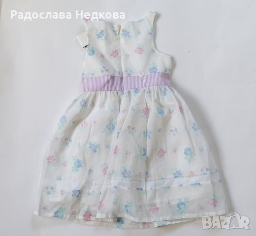 Рокля Розички - 80,92,98 и 116 см, снимка 3 - Бебешки рокли - 7745131