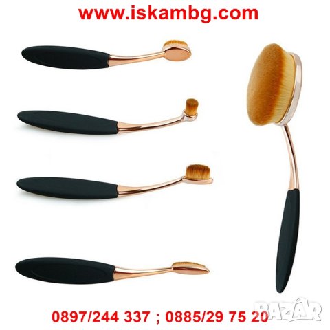 Овални четки за грим Mac - 5бр и 10бр. - код 1575, снимка 5 - Други - 26176809