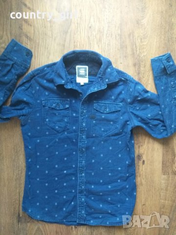 g-star tacoma shirt l/s - страхотна мъжка дънкена риза, снимка 3 - Ризи - 23692347