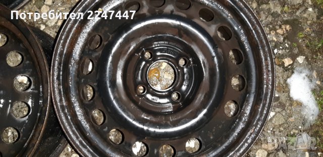 Джанти 4х100 15"Железни ЕТ43, снимка 3 - Гуми и джанти - 25044169