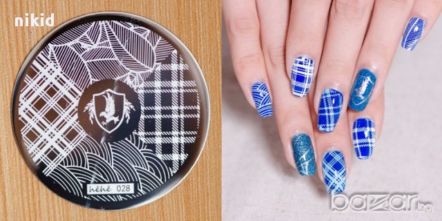   много видове кръгла плочка / щампа шаблон за печат на нокти + подарък