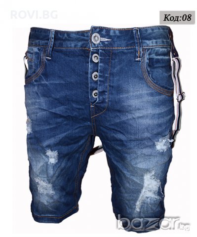 Къси мъжки дънки X08, снимка 1 - Къси панталони - 21458355