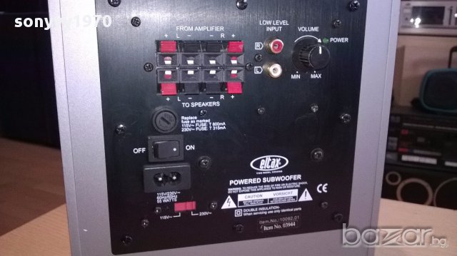 Eltax powered subwoofer-31/30/20см-активен буфер-внос швеицария, снимка 9 - Ресийвъри, усилватели, смесителни пултове - 14384871