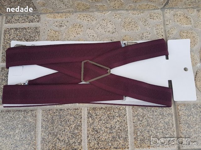 Тиранри бордо с широк клипс, снимка 1