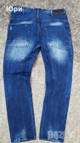 G Star Jeans Grayson Straight Fit Medium Aged, снимка 5 - Дънки - 26041761