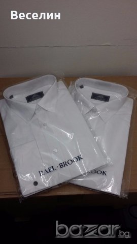 Продавам ОФИЦЯЛНИ АНГЛИЙСКИ мъжки ризи  марка: ' REAL BROOK' и 'FELLINI'., снимка 1 - Ризи - 18576197