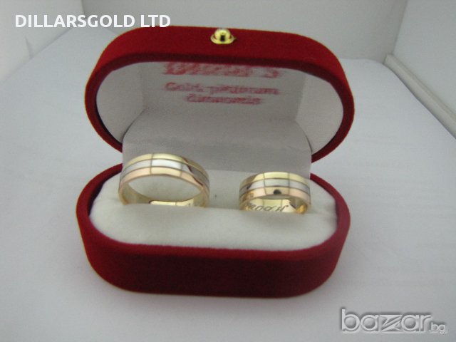  Налични брачни златни халки 14К от 430 лв за чифт.  WEDDING RINGS OVER 1500 MODELS, снимка 16 - Пръстени - 5160792