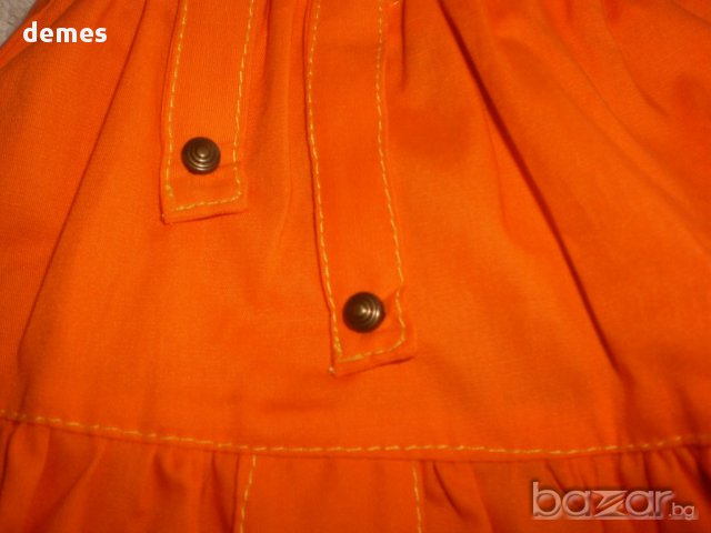Нова детска пола в оранжево размер 104, снимка 3 - Детски рокли и поли - 10767814