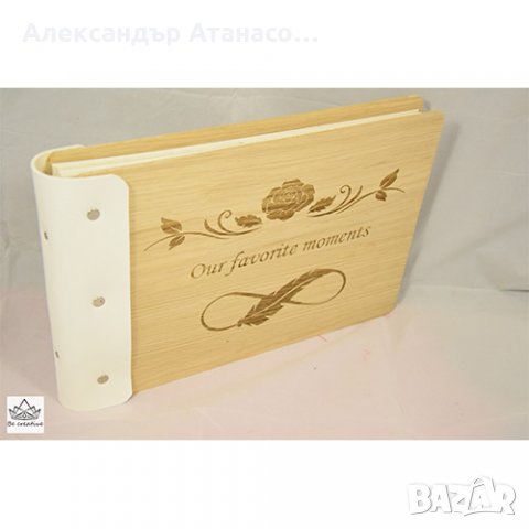 Албум за снимки от дърво, лазерно гравиран , снимка 4 - Други - 24181325
