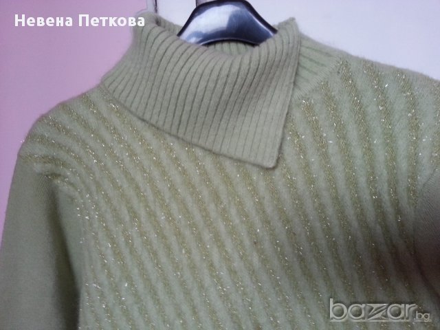 Дамски вълнен пуловер цвят резидав, снимка 2 - Блузи с дълъг ръкав и пуловери - 12768749