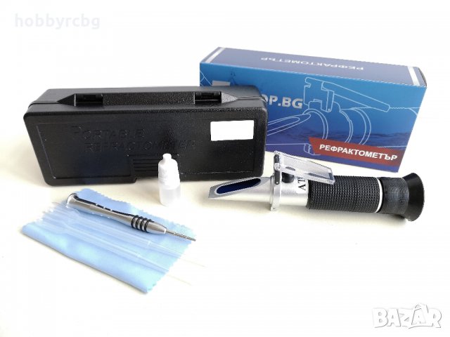 Захаромер Рефрактометер за плодов сок, вино, Brix 0-32%, снимка 7 - Градински цветя и растения - 16292452