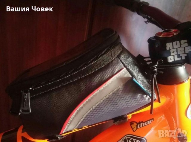 Чантичка за колело + място за телефона или GPS, снимка 3 - Спортна екипировка - 21901785