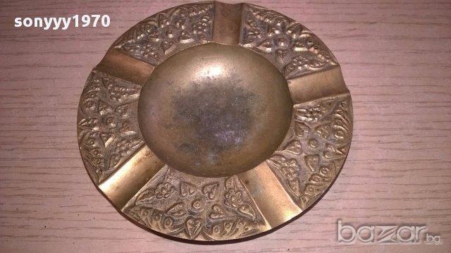 Ретро пепелник-11см-внос швеицария, снимка 5 - Антикварни и старинни предмети - 17796751