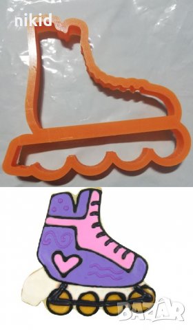 Кънка Ролер Пластмасов резец форма за тесто бисквитки фондан