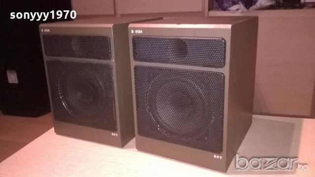 🛑rft-b4124-ddr-тонколони 2бр-24х22х17см-внос швеицария, снимка 4 - Тонколони - 18988946