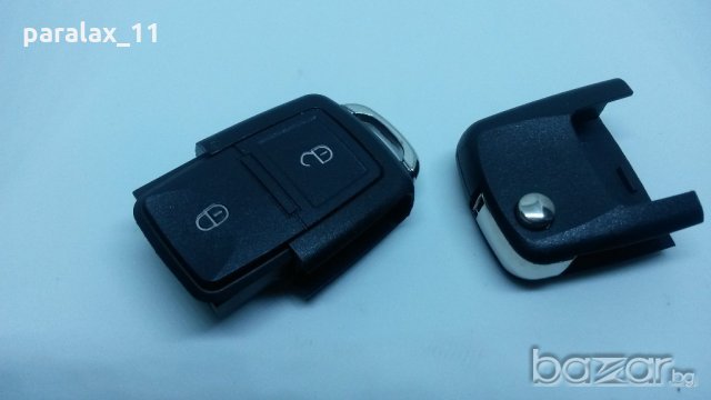 Кутия за дистанционно на VW Golf MK4 без нож (перо)   с 2 бутона, снимка 4 - Части - 20302021