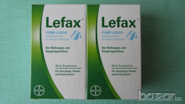 LEFAX Pump Liquid 50ml / ЛЕФАКС 50мл - НОВИ бебешки капки против колики