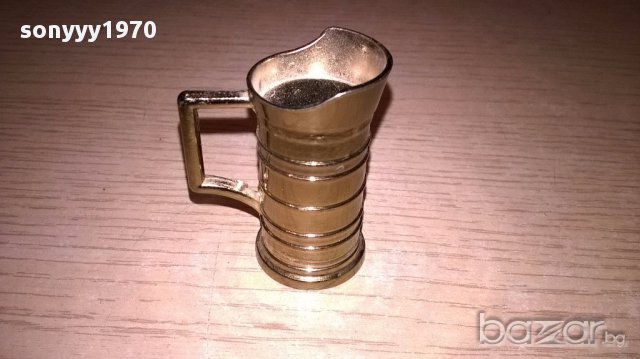 миниатюра ретро колекция-халба -мед/месинг-5х4х2.5см-внос швеицария, снимка 9 - Антикварни и старинни предмети - 17329788