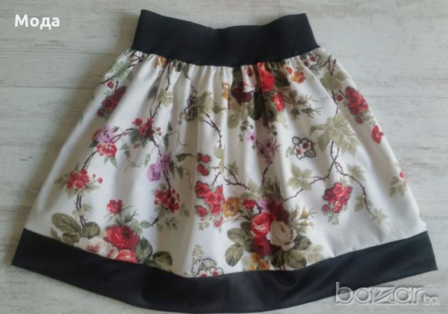 Кожена пола с дантела НОВА ПО ВАШИ РАЗМЕРИ и принт, снимка 8 - Поли - 12253497