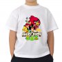 Детска тениска на ANGRY BIRDS с авторски дизайн! Бъди различен, поръчай модел по твой дизайн!, снимка 3