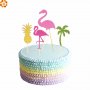 Сет фламинго ананас палма меки  топер за торта украса рожден ден , снимка 1 - Кухненски принадлежности - 18721204