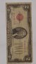 $ 2 Dollars 1928-D RED SEAL OLD US CURRENCY