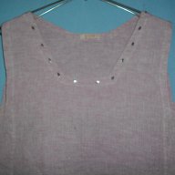 Ленена блузка "Salto" / голям размер , снимка 2 - Корсети, бюстиета, топове - 14661234