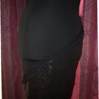Еластична черна рокля , снимка 3 - Рокли - 19137330