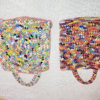 Ръчно плетени артикули от найлонови торбички, снимка 3 - Други - 24869364