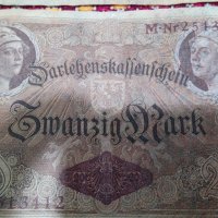 Банкноти с номинал 20 марки, снимка 2 - Нумизматика и бонистика - 20463444