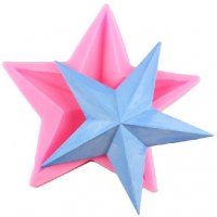 Голяма звезда Петолъчка силиконов молд форма за фондан гипс шоколад, снимка 1 - Форми - 25303515